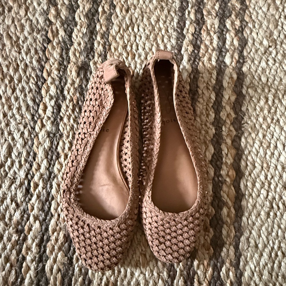 Joie Woven Brown Flats